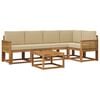 vidaXL Ensemble de canap&eacute;s d'ext&eacute;rieur 6 pcs Naturel et Beige