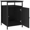 vidaXL Tables de chevet 2 pcs noir 40x42x60 cm bois d'ing&eacute;nierie