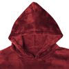 vidaXL Sweat &agrave; capuche couverture Rouge Bordeaux l Flanelle
