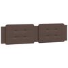 vidaXL Lit avec matelas Zadar marron 200x200 cm similicuir