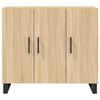 vidaXL Buffet ch&ecirc;ne sonoma 90x34x80 cm bois d'ing&eacute;nierie