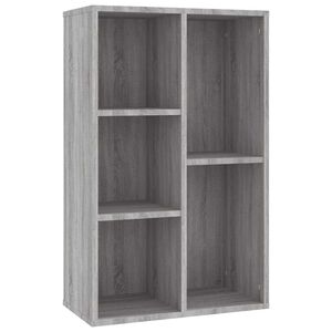 vidaXL Biblioth&egrave;que/Buffet sonoma gris 50x25x80 cm bois d'ing&eacute;nierie