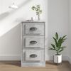 vidaXL Buffet gris béton 36x35,5x67,5 cm bois d'ingénierie