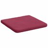 vidaXL Coussins de si&egrave;ge 4 pcs Bordeaux 40 x 40 x 3 cm Velours