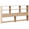 vidaXL Lit biblioth&egrave;que sans matelas 200x200 cm bois massif de pin