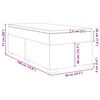 vidaXL Sommier &agrave; lattes de lit et matelas Gris fonc&eacute; 90x190 cm Velours