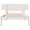 vidaXL Cadre de lit sans matelas blanc 100x200 cm bois de pin massif