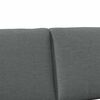 vidaXL T&ecirc;te de lit capitonn&eacute;e Gris fonc&eacute; 200 cm Pin massif