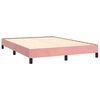 vidaXL Cadre de lit sans matelas rose 140x200 cm velours