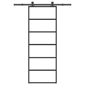 vidaXL Porte coulissante avec kit de quincaillerie 76x205 cm Verre ESG