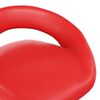 vidaXL Chaise pivotante &agrave; d&icirc;ner Rouge Similicuir
