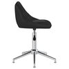 vidaXL Chaises pivotantes &agrave; manger lot de 4 noir similicuir