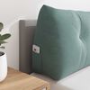 vidaXL Coussin de Dos Vert Mer 120 x 24 x 50 cm Velours