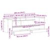 vidaXL Lit d'appoint Bois Ancien 100 x 200 cm Bois d'ing&eacute;nierie