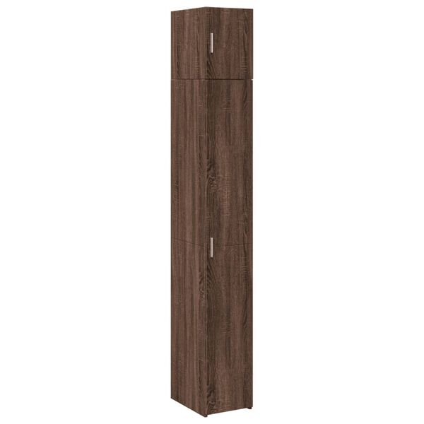 vidaXL Armoire de rangement mince ch&ecirc;ne marron 30x42,5x225 cm