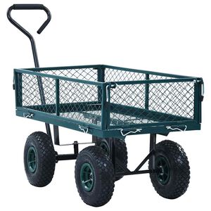 vidaXL Chariot &agrave; main de jardin Vert 250 kg