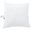 vidaXL Oreiller avec oreiller 2 pcs Blanc 60 x 60 x 20 cm Polyester