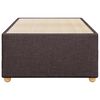 vidaXL Cadre de lit sans matelas marron fonc&eacute; 80x200 cm tissu