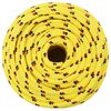 vidaXL Corde de bateau Jaune 14 mm 100 m Polypropyl&egrave;ne