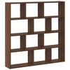 vidaXL &Eacute;tag&egrave;re cube murale 12 compartiments ch&ecirc;ne marron