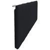 vidaXL Coussin de t&ecirc;te de lit Hanko noir 200 cm tissu