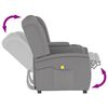 vidaXL Fauteuil de massage inclinable porte-gobelet 2places gris clair
