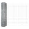 vidaXL Cl&ocirc;ture en fil soud&eacute; Argent 0.8 x 10 m