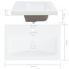 vidaXL Meubles de salle de bain blanc ch&ecirc;ne sonoma bois d'ing&eacute;nierie