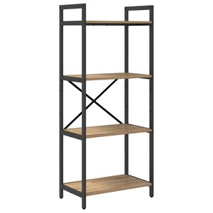 vidaXL &Eacute;tag&egrave;re 4 niveaux 56 x 34 x 133,5 cm Bois d'ing&eacute;nierie