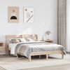 vidaXL Cadre de lit avec t&ecirc;te de lit sans matelas 140x190 cm