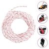 vidaXL Cordon de démarrage à tirer blanc et rouge Ø3 mm 10 m nylon