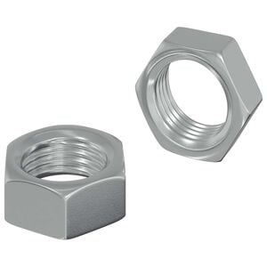 vidaXL &Eacute;crous Hexagonaux 2 pcs Argent&eacute; M6 Acier