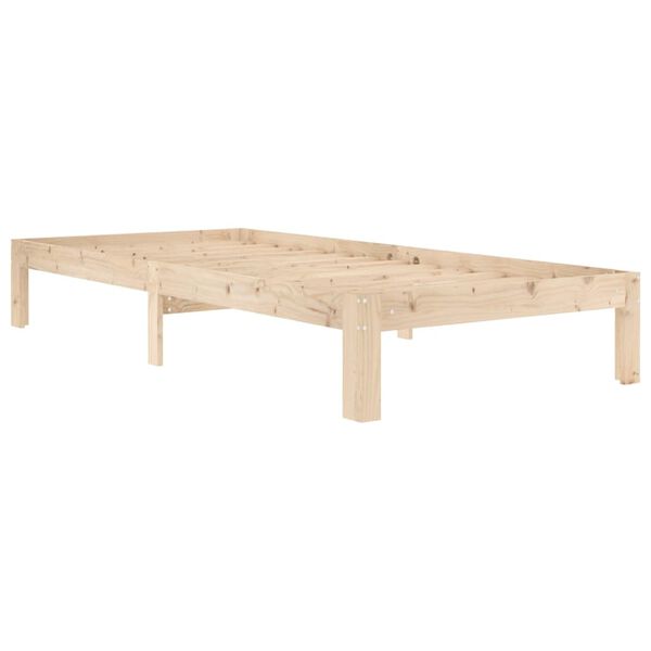 vidaXL Cadre de lit sans matelas bois de pin massif 90x200 cm