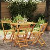 vidaXL Ensemble bistrot 5 pcs Marron Bois d'acacia massif