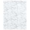 vidaXL Autocollant auto-adh&eacute;sif pour meuble blanc marbr&eacute; 90x500 cm PVC