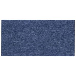 vidaXL T&ecirc;te de lit murale 12 pc 60 x 30 cm Bleu tissu
