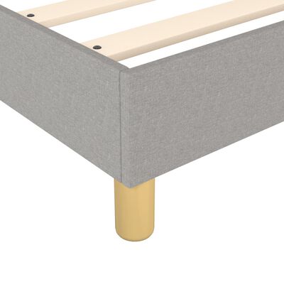 vidaXL Cadre de lit Gris clair 80x200 cm Tissu