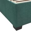 vidaXL Cadre de lit avec matelas Vert fonc&eacute; 120 x 200 cm tissu