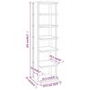 vidaXL Armoire &agrave; chaussures Ch&ecirc;ne sonoma 27,5x27x102 cm