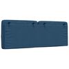 vidaXL Coussin de t&ecirc;te de lit bleu 140 cm tissu