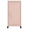 vidaXL Buffet rose 36x39x72 cm acier