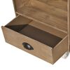 vidaXL Table de chevet marron bois massif