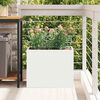 vidaXL Cache-pot de jardin Blanc 50 x 32 x 40 cm Acier lamin&eacute; &agrave; froid