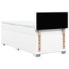 vidaXL Sommier à lattes de lit avec matelas Blanc 90x200 cm Similicuir
