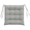 vidaXL Coussins de si&egrave;ge 4 pcs Gris clair 40 x 40 x 6 cm Microfibre