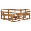 vidaXL Ensemble de canap&eacute;s d'ext&eacute;rieur 5 pcs Naturel