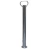 vidaXL Cric &agrave; roue pour remorque 60 mm 2 tubes de soutien 3 pinces