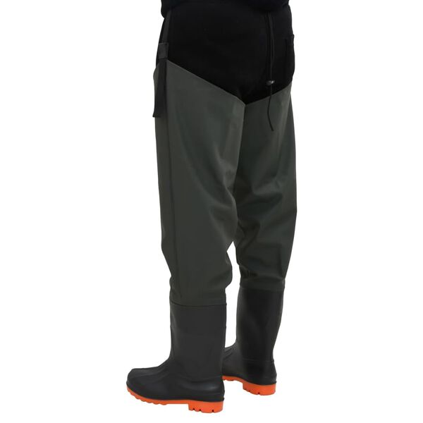 vidaXL Cuissardes vert fonc&eacute; taille 38