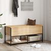 vidaXL Banc de rangement ch&ecirc;ne sonoma 100x42,5x47 cm bois d'ing&eacute;nierie