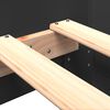 vidaXL Cadre de lit sans matelas noir 90x200 cm bois d'ing&eacute;nierie